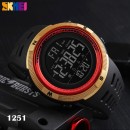 Αθλητικό ρολόι χειρός ανδρικό SKMEI 1251 BLACK/GOLD,RED