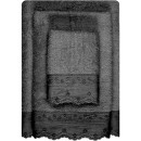 
        Πετσέτες Σετ 3Τμχ με διακοσμητική βαμβακερή δαντέλα 630