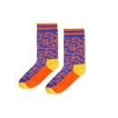 Unisex αθλητικές κάλτσες Crazy Socks LABYRINTH Βαμβακερές Πορτοκ