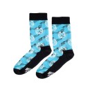 Unisex αθλητικές κάλτσες Crazy Socks HELMET Βαμβακερές Γαλάζιο