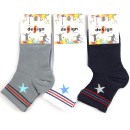 Παιδικές Βαμβακερές ημίκοντες κάλτσες Design για αγόρι 3 ζευγάρι