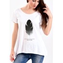 Γυναικείο T-Shirt σε λευκό χρώμα ONE OF A KIND