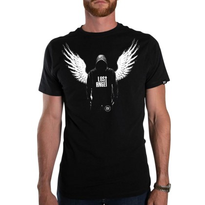 Ανδρικό T-Shirt σε μαύρο χρώμα LOST ANGEL