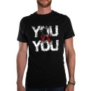 Ανδρικό T-Shirt σε μαύρο χρώμα YOU VS YOU