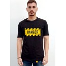 Ανδρικό T-Shirt σε μαύρο χρώμα DANGER