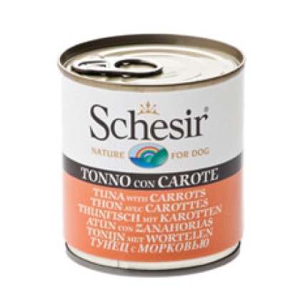 Schesir τόνος με καρότα σε ζελέ 285gr (Dog)