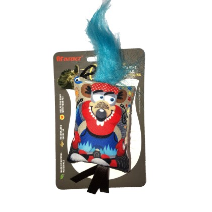 Hairy Hamster Blue 3D Cat Toy 