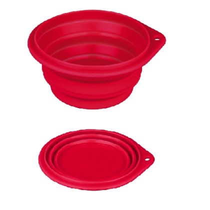 Trixie travel bowl 1lt/18cm χρώμα κόκκινο