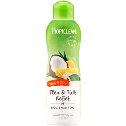Tropiclean Flea & Tick Relief shampoo 592ml