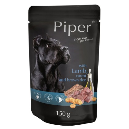 Piper Pouch Adult Αρνί, Καρότο & Καστανό Ρύζι 150gr