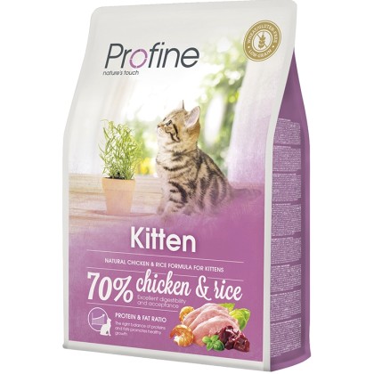 Profine Cat Kitten κοτόπουλο και ρύζι 2kg