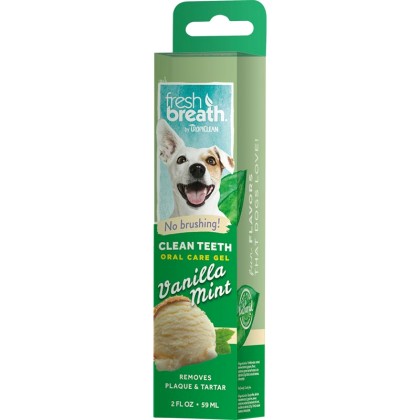 Tropiclean Vanilla Mint Clean Teeth Oral Care Gel 2oz 59ml