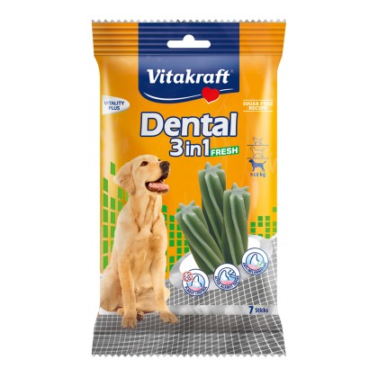 Vitakraft Dental Οδοντική λιχουδιά 3in1 FRESH Large (7 sticks)