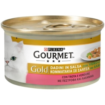 Gourmet Gold Κομματάκια με πέστροφα & λαχανικά 85gr