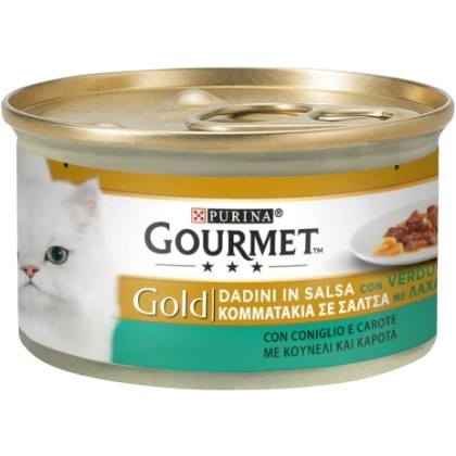 Gourmet Gold Κομματάκια με κουνέλι & καρότα 85gr