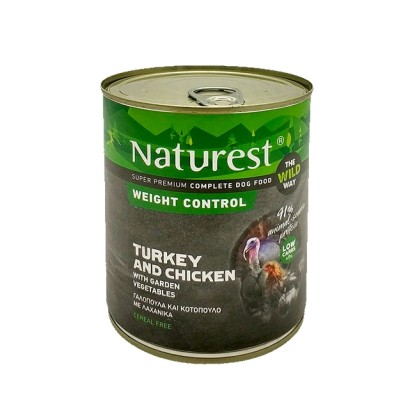 Naturest Weight Control με γαλοπούλα και κοτόπουλο 400gr (Dog)