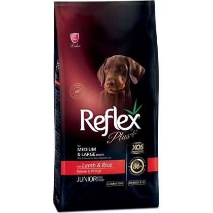 Reflex Plus Medium & Large Junior με αρνί 3kg