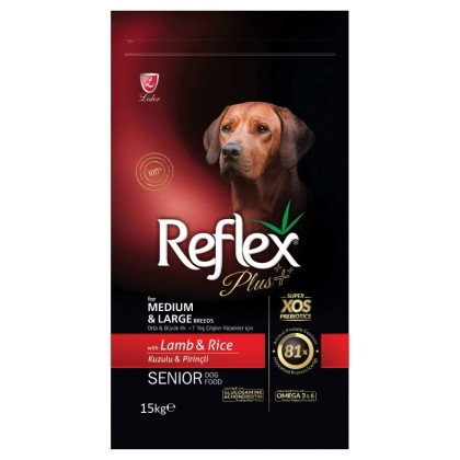 Reflex Plus Medium & Large Senior με αρνί 3kg
