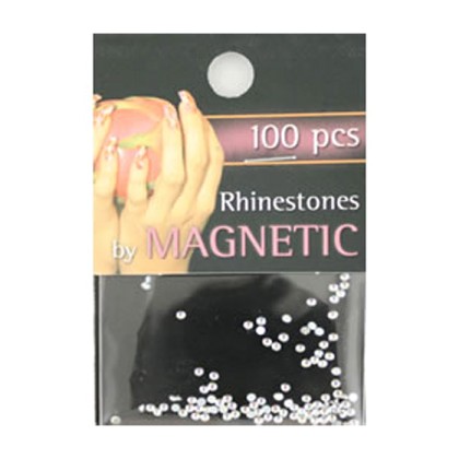 117500 RHINESTONES ROUND CLEAR SMALL 100 τεμαχίων.
