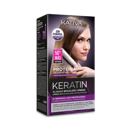 Kativa Xpress Brazilian Straitening Kit (Shampoo 35ml + Conditio