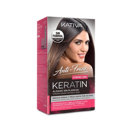 Kativa Keratin Alisado Anti Frizz Xtreme Care Kit (Shampoo 30ml 