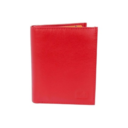 Πορτοφόλι Γυναικείο Δερμάτινο για Κάρτες Lavor Kόκκινο 1-3265