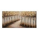 Πίνακας Ζωγραφικής Σε καμβά  Χρυσά Δέντρα 60x120cm