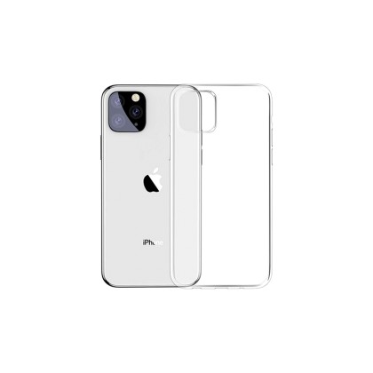  Apple iPhone 11 Pro Max Silicone Case Transparent Διάφανη Θήκη 