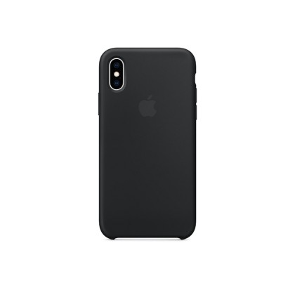  Apple Iphone XS Max Original Silicone Case Black Γνήσια Θήκη Σι
