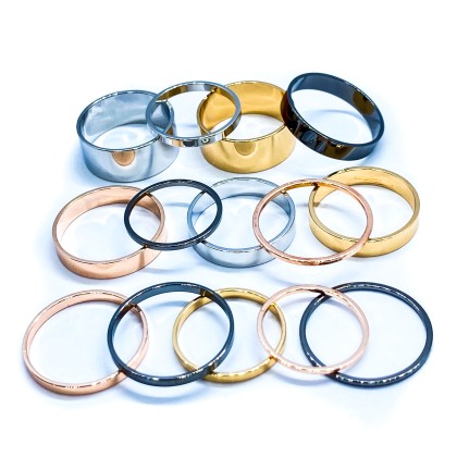 Set of 14 color rings - Σετ 14 διαφόρων χρωμάτων γυναικείων δαχτ