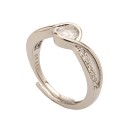 Μονόπετρο γυναικείο δαχτυλίδι από τιτάνιο - Silver Ring for wedd