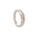 Δαχτυλίδι με σταυρό από διαμαντάκια από ατσάλι - Silver ring wit