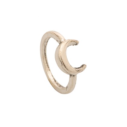 Δαχτυλίδι chevalier μισοφέγγαρο από ατσάλι - Chevalier ring moon