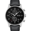 Hugo Boss Navigator Chronograph Black Leather Strap - 1513678