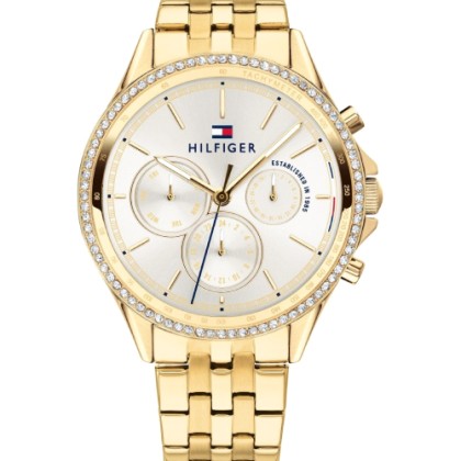 Tommy Hilfiger Ari Multifunction Crystals Gold Stainless Steel B