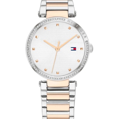 Tommy Hilfiger Lynn Crystals Two Tone Stainless Steel Bracelet -