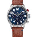 Tommy Hilfiger Trent Multifunction Brown Leather Strap - 1791066