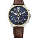 Tommy Hilfiger Dean Multifunction Brown Leather Strap - 1791275