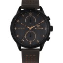 Tommy Hilfiger Chase Multifunction Brown Leather Strap - 1791577