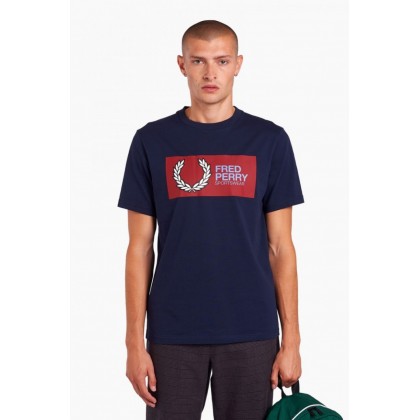 Fred Perry Ανδρική Μπλούζα Sportswear T-Shirt M9583-266 Carbon B
