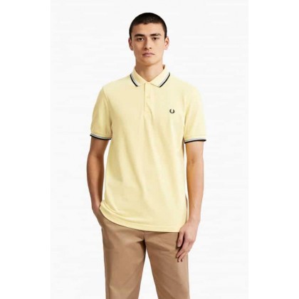 Fred Perry Ανδρική Πολο Μπλούζα Μ3600-Η64 Yellow Twin Tipped