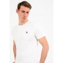 U.S. Polo Assn. Ανδρικο T-shirt DBL.Horse 5994049351-101 White