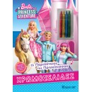Barbie-Χρωμοσελίδες + 4 Κηρομπογιές-Οι Περιπέτειες της Πριγκίπισ