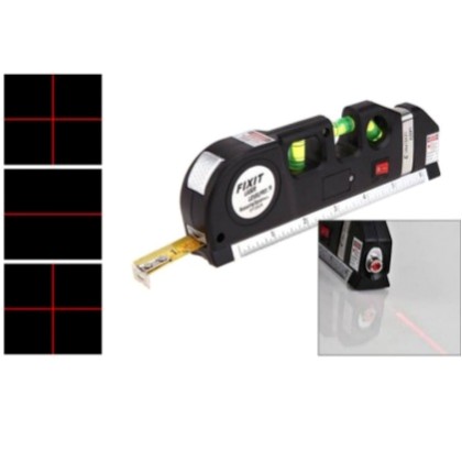 Αλφάδι laser τριπλό Με μέτρο