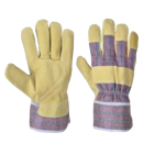 Γάντια Εργασίας Βαμβακερό με Δέρμα