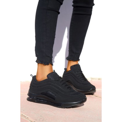 Sneakers με Αερόσολα - Μαύρο