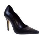 Alessandra Paggioti Γυναικεία Παπούτσια Γόβες 89122 Μαύρο Δέρμα