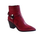 Fardoulis Shoes Γυναικεία Παπούτσια Μποτάκια K217 Κόκκινο Δέρμα