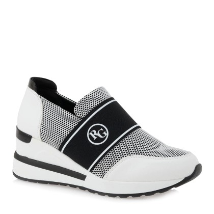 Renato Garini Γυναικεία Παπούτσια Sneakers 128-ΕΧ2158 Λευκό-Μαύρ
