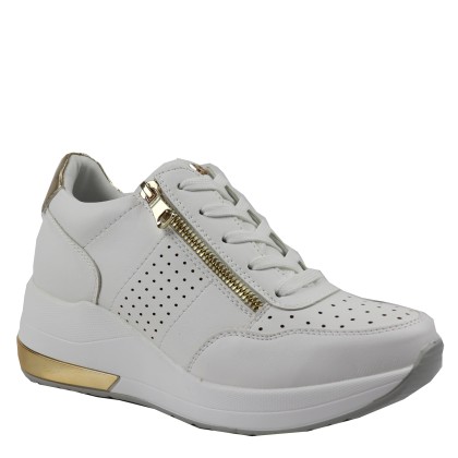 Renato Garini Γυναικεία Παπούτσια Sneakers 210-EX2210 Λευκό Χρυσ